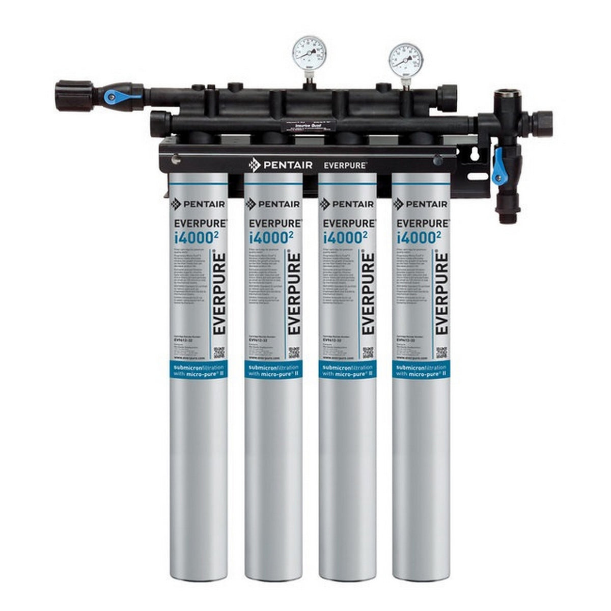 Everpure EV9325-04 Insurice Quad i40002 Water Filtration System, 0.5 Micron, 6.68 GPM