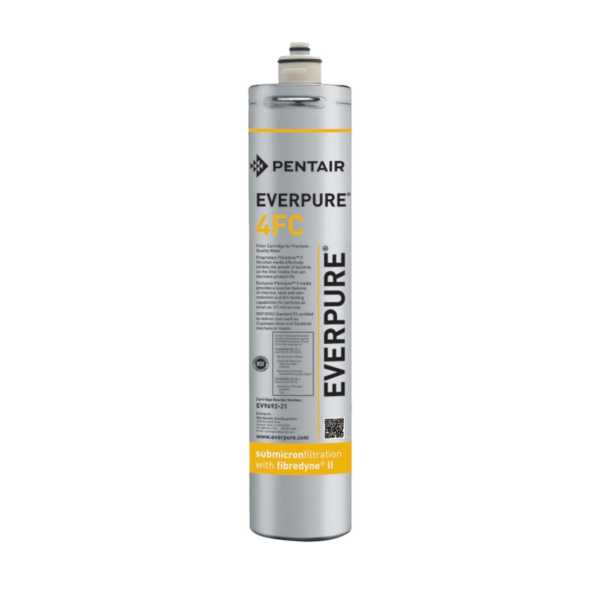 Everpure EV9692-21 4FC Filter Cartridge, 0.5 Micron, 2.5 GPM