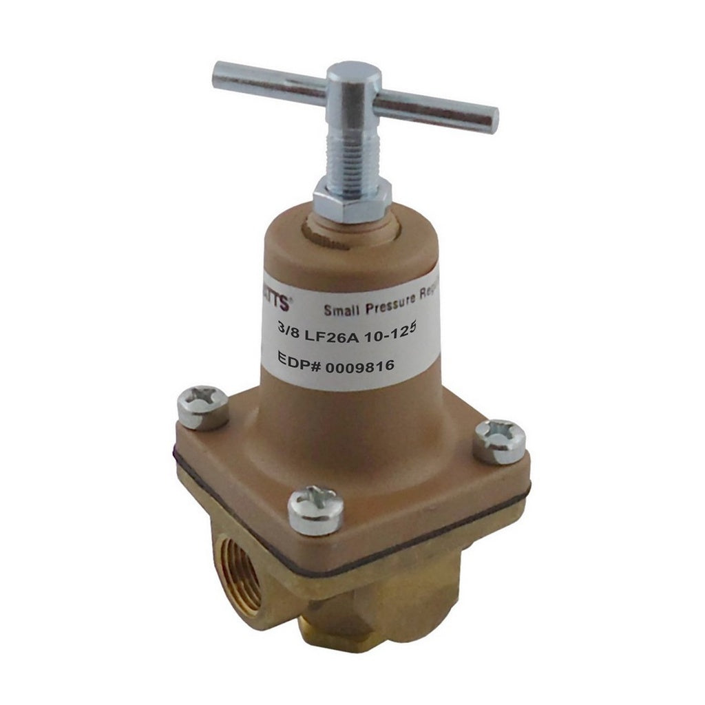 Watts LF26A 2-Way Water Regulator, No Gauge Port, 3/8" Female Pipe Thread, 10-125 PSI
