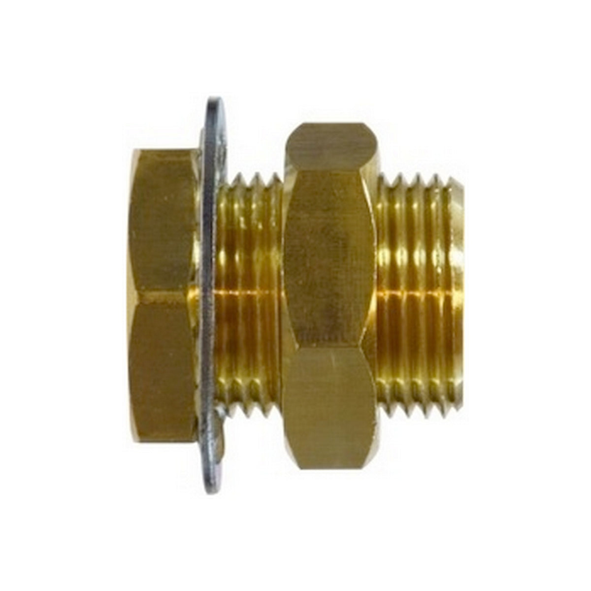 Bulk Head, 3/8"-18 FPT x 1-5/16"Length, Brass