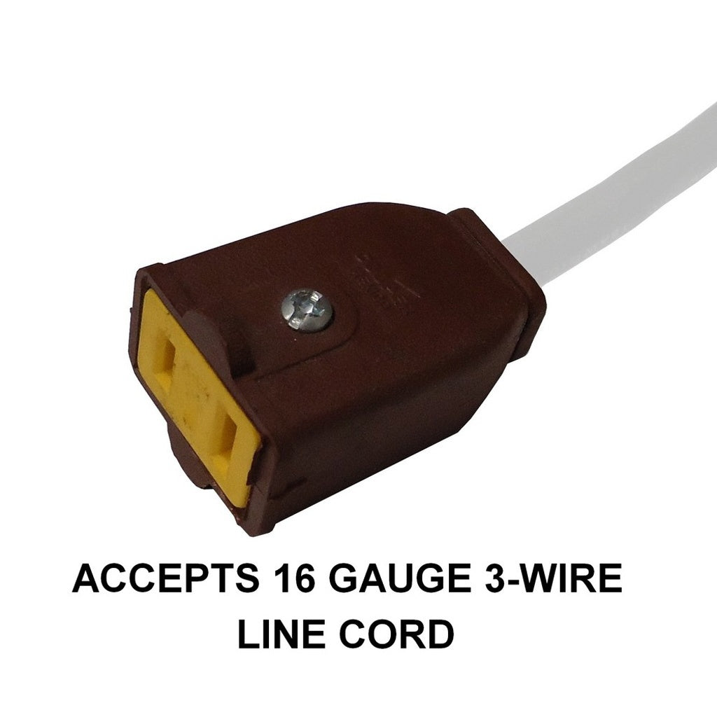 Easy-On Female Plug 2 Wire Plastic body - Copper electrical conn