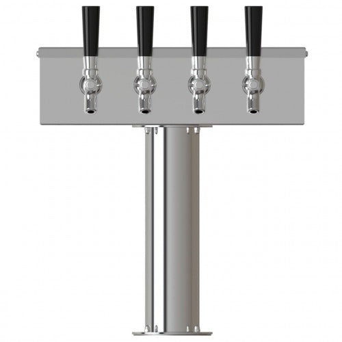 UBC T Tower, 4 Faucets, Air Cooled, Stainless Steel