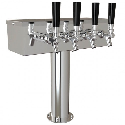 UBC T Tower, 4 Faucets, Air Cooled, Stainless Steel