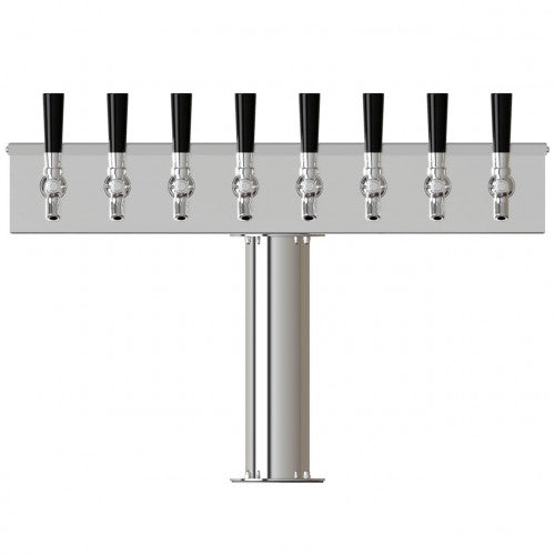 UBC T Tower, 8 Faucets, Glycol Cooled, Stainless Steel