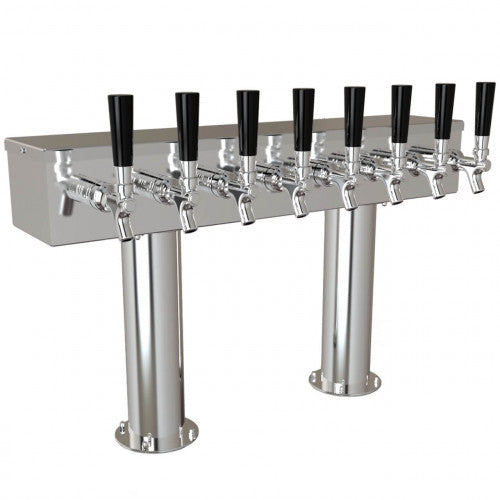 UBC Pass Thru Tower, 8 Faucets, Glycol Cooled, Stainless Steel