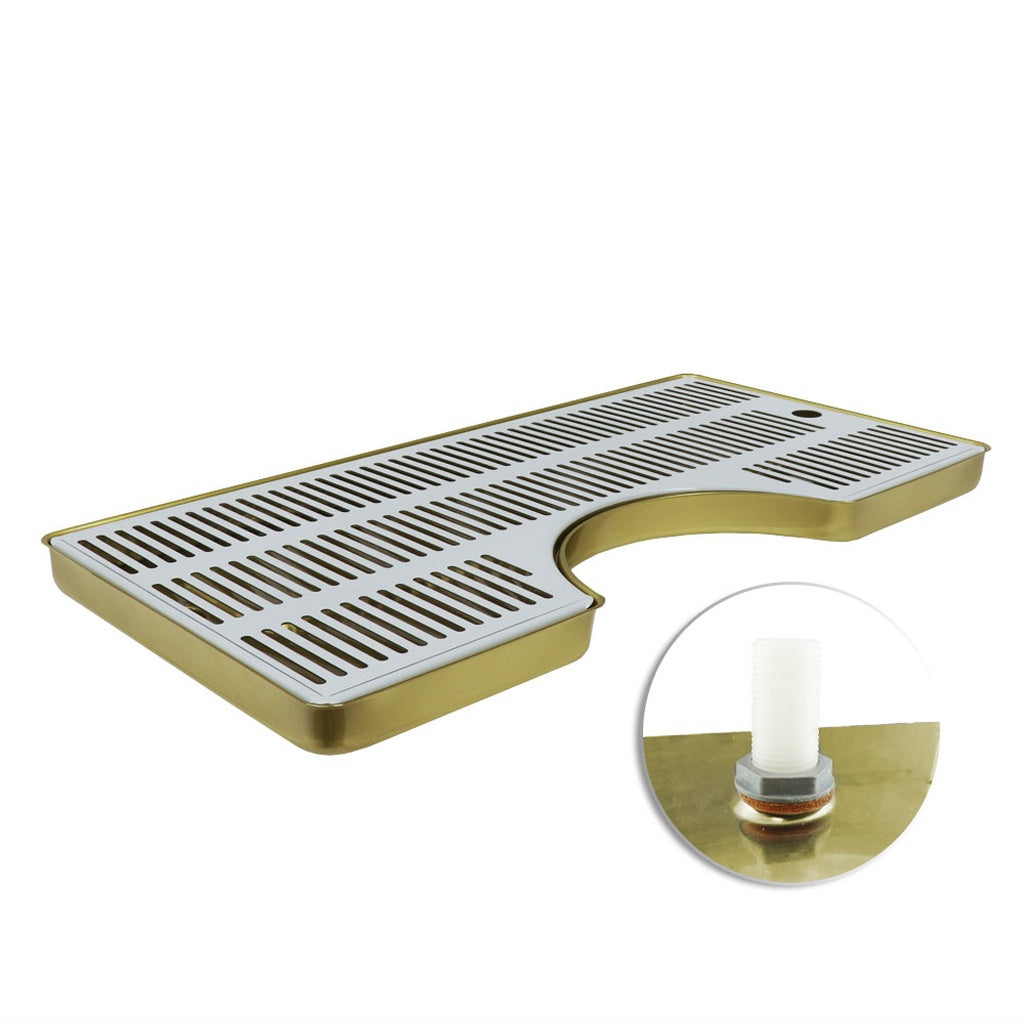 ABECO Drain-ceramic Towers, 10"W X 20"L (Pvd-W Stainless Steel Grate)