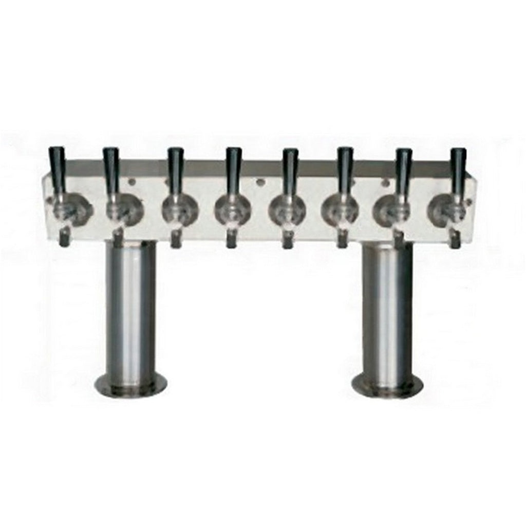 ABECO Pass Thru Tower, 8 Faucets, 3" Diameter, Glycol Cooled
