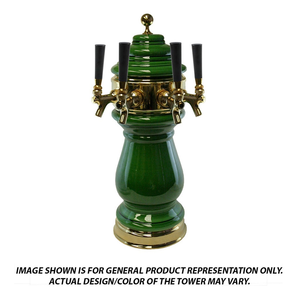 ABECO Ceramic Tower, 4-Faucet (Specify Color)(specify Trim)