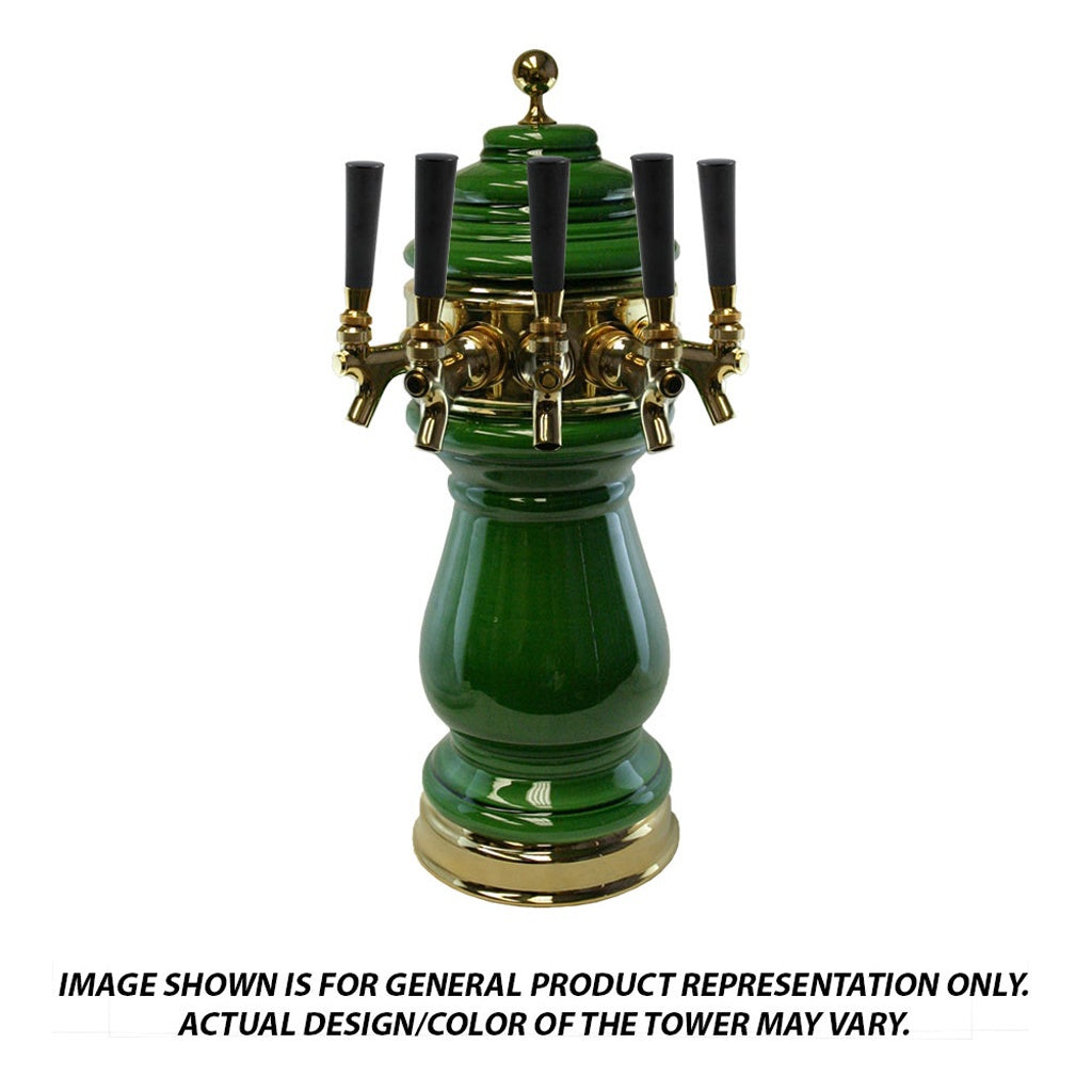 ABECO Ceramic Tower, 5-Faucet (Specify Color)(specify Trim)