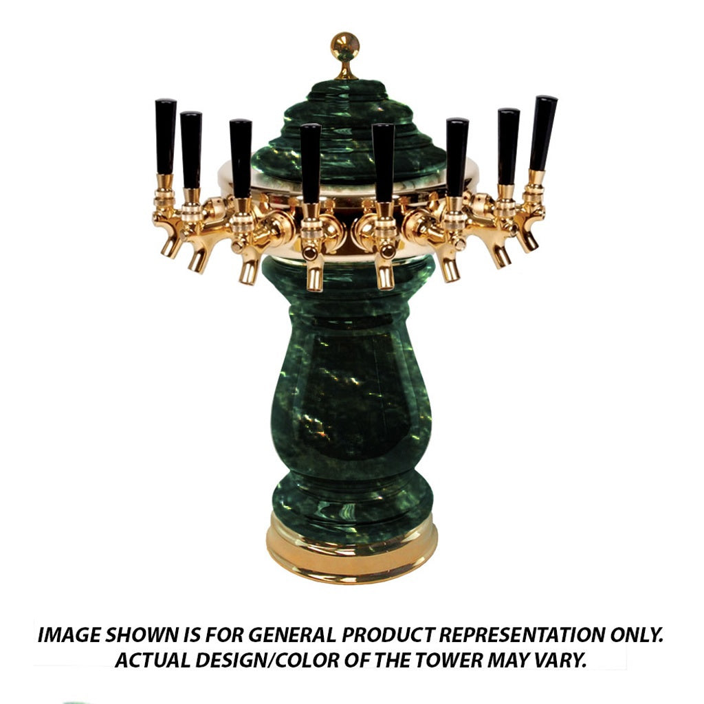 ABECO Ceramic Tower, 8-Faucet (Specify Color)(specify Trim)