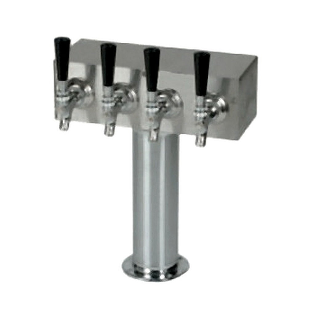 ABECO T Tower, 4 Faucets, 3" Diameter, Glycol Cooled