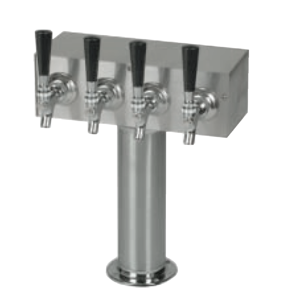 ABECO T Tower, 4 Faucets, 3" Diameter, Air Cooled