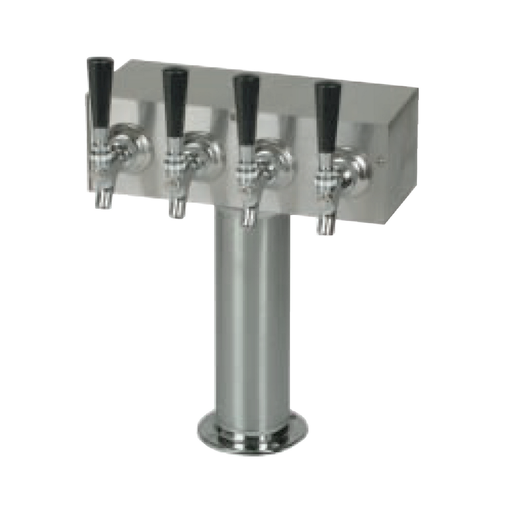 ABECO T Tower, 4 Faucets, 3"Diameter, Air Cooled