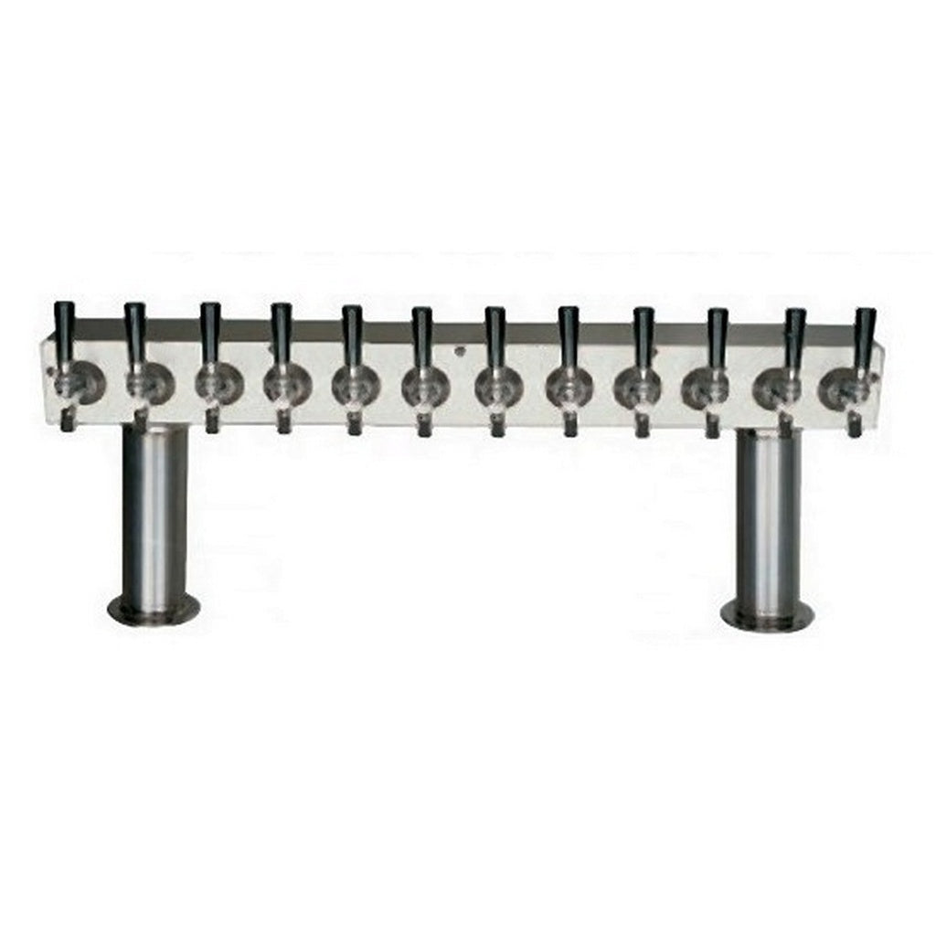 ABECO Pass Thru Tower, 12 Faucets, 3" Diameter, Glycol Cooled