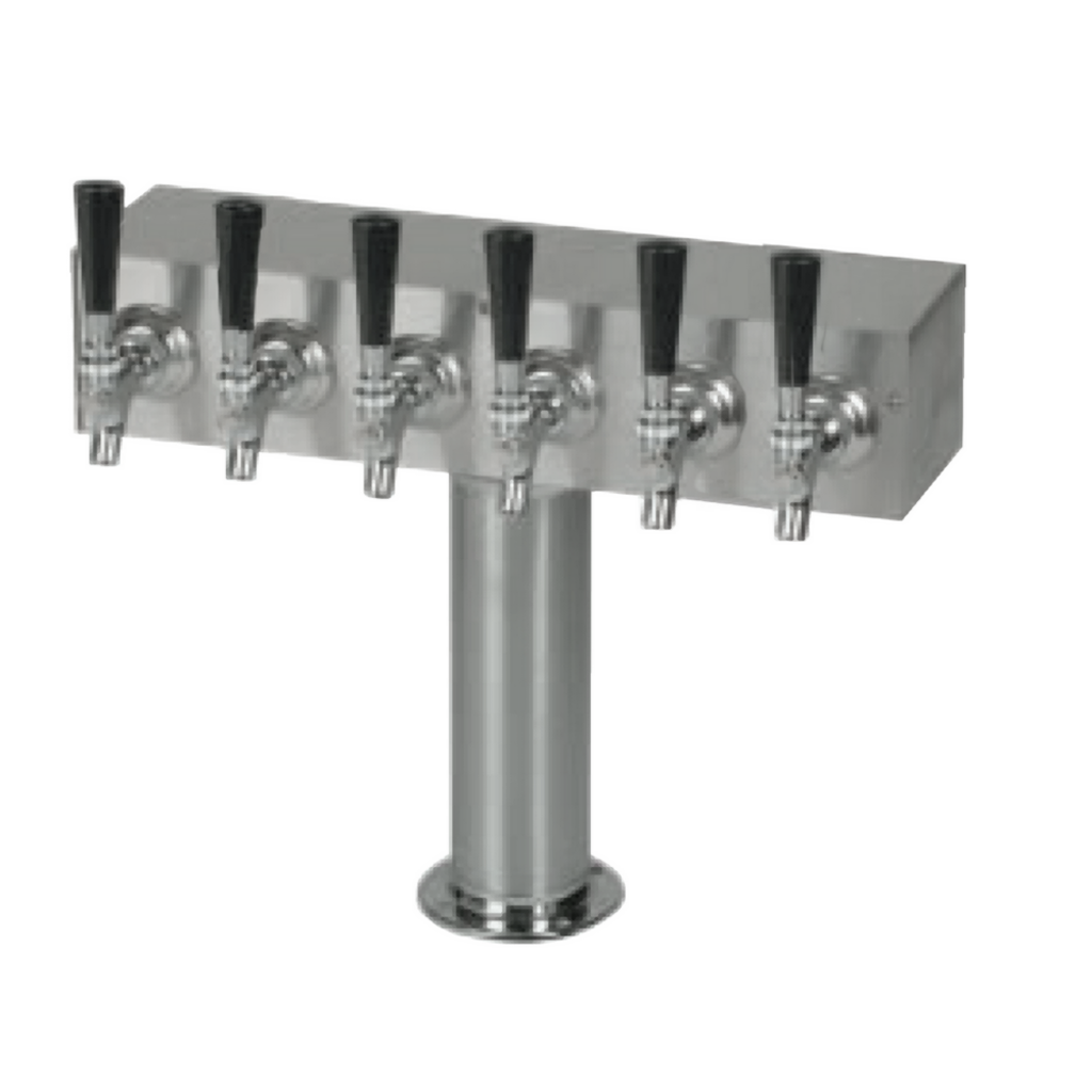 ABECO T Tower, 6-Faucet 3"-Diameter Air (304 Stainless Steel-for Wine)