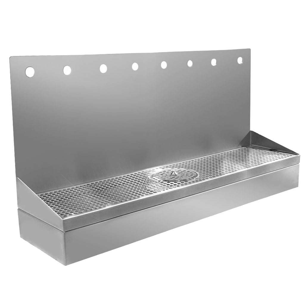 Chill-Max Beverage Solutions Growler Station-w/rinser, Wall Mount 48"L (8-Faucet)