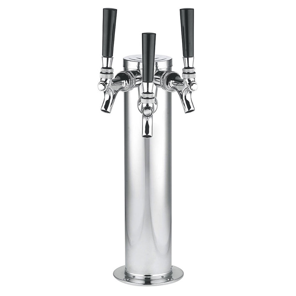 ABECO Beer Column, 3" Diameter, 3 Faucets, Air Cooled