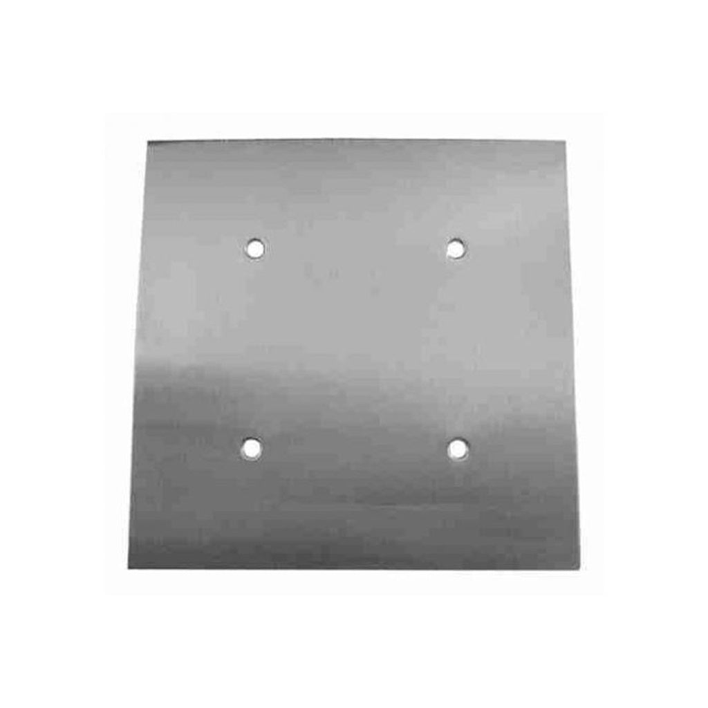 Foxx Stainless Steel Cover Plate, 6" Square To Cover Column Opening