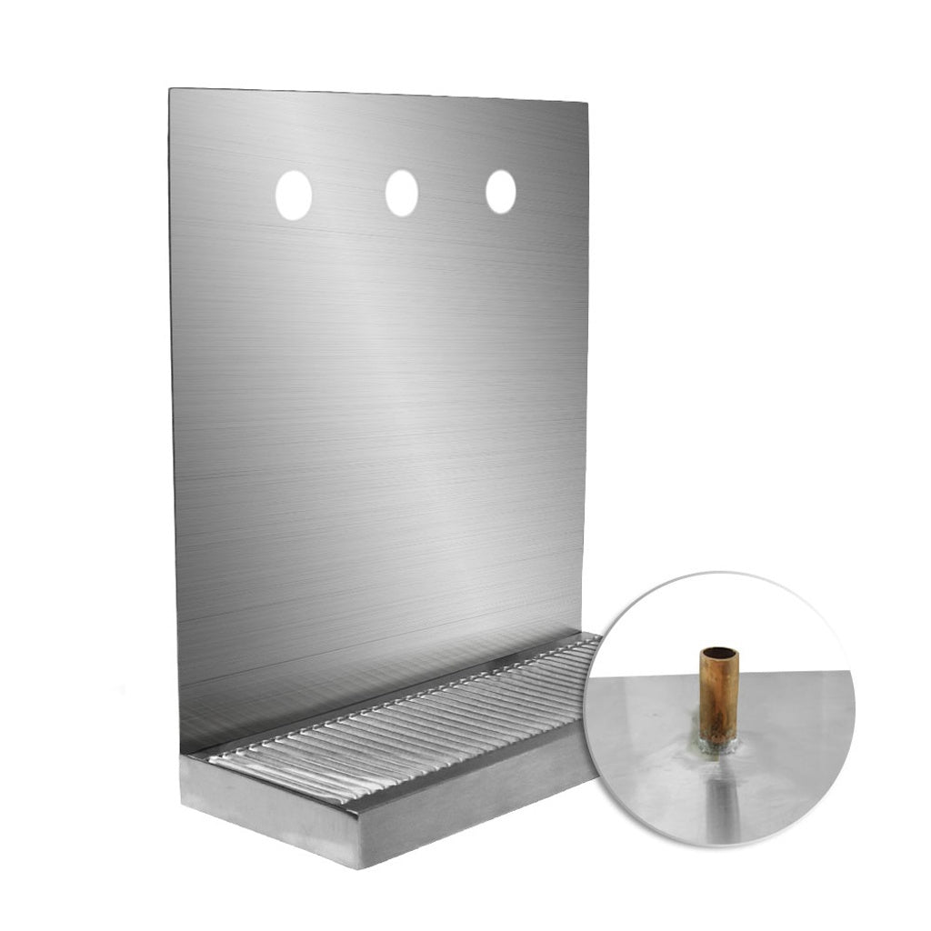 Wall Mount Drain-w/tube, 3-Faucet (12.5"B X 5"W X 12"L)