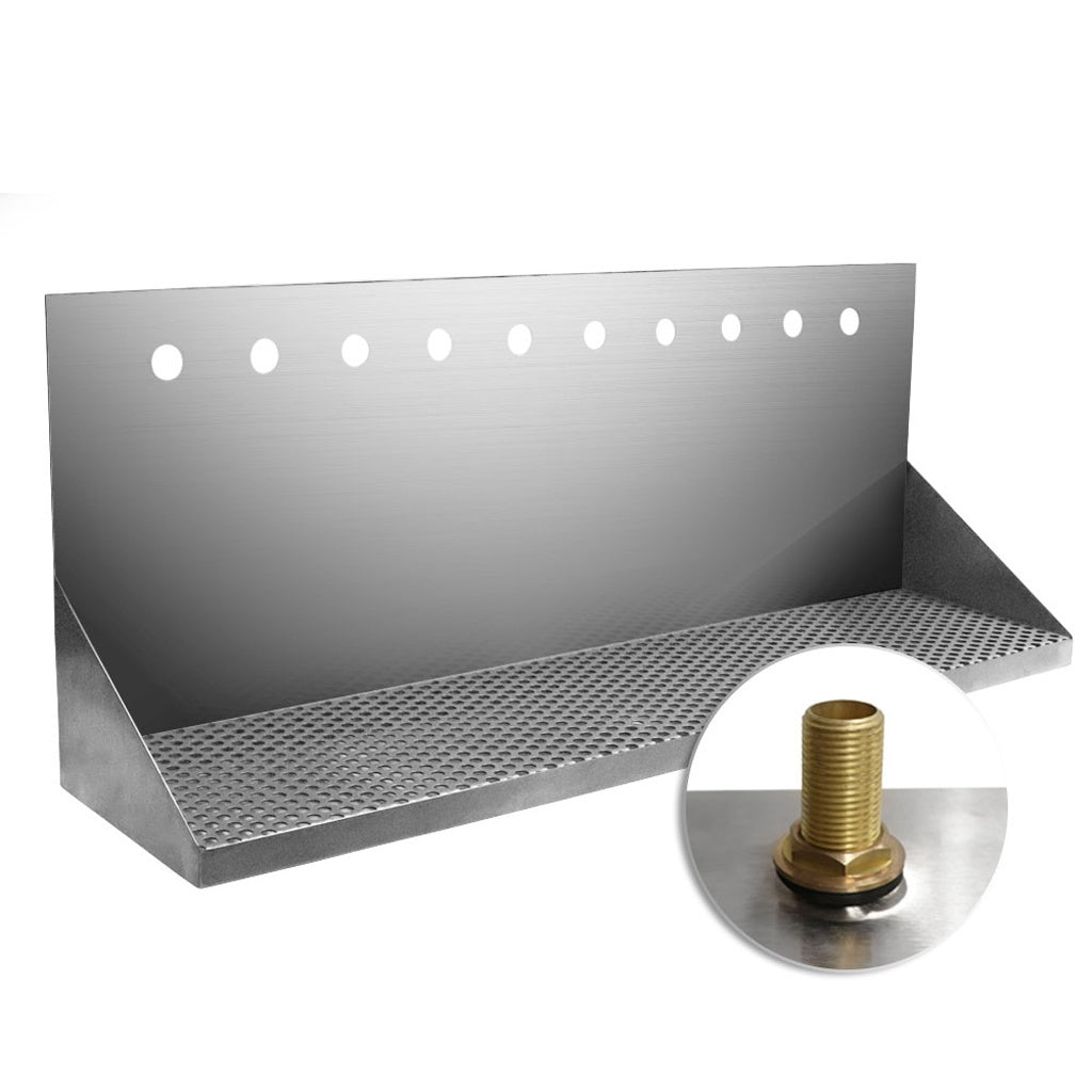 Wall Mount Drain-w/tube, 10-Faucet (12.5"B X 8"W X 34"L)