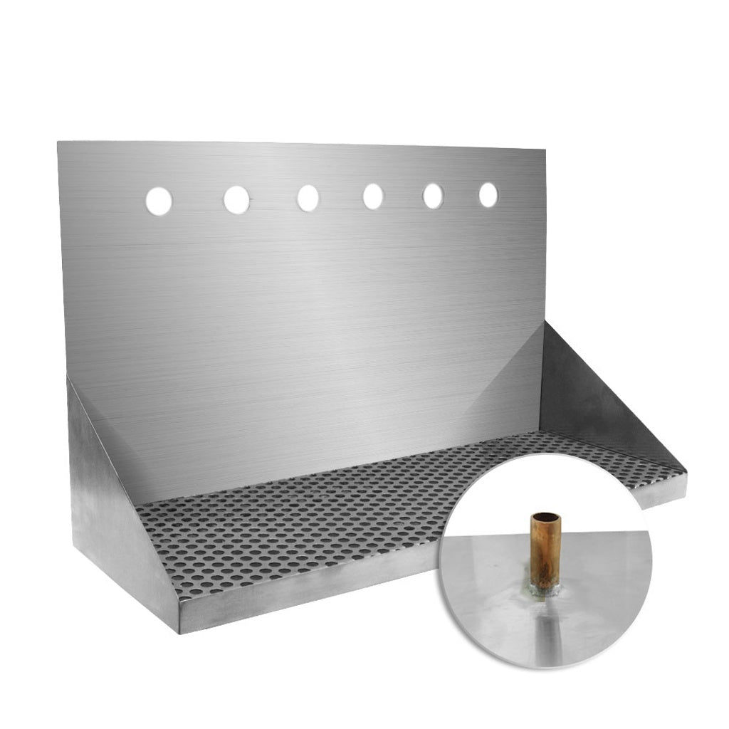 Wall Mount Drain-w/tube, 6-Faucet (12.5"B X 8"W X 22"L)