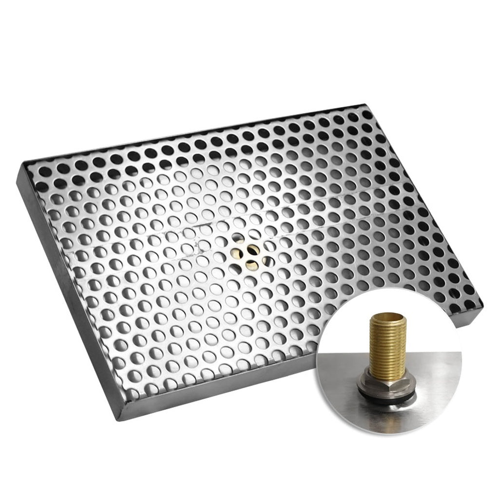 Counter Mount Drain with Drain Tube, 8" W x 12" L