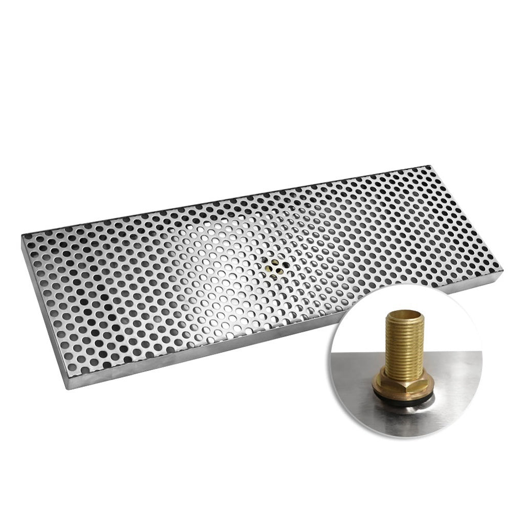 Counter Mount Drain with Drain Tube, 8" W x 24" L
