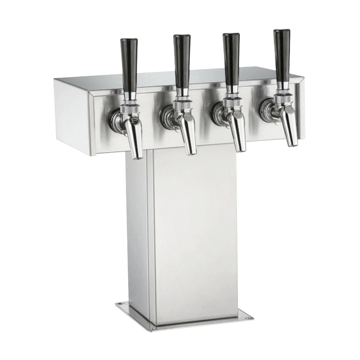 Perlick T Tower, 4 Faucets, Glycol Cooled, Stainless Steel