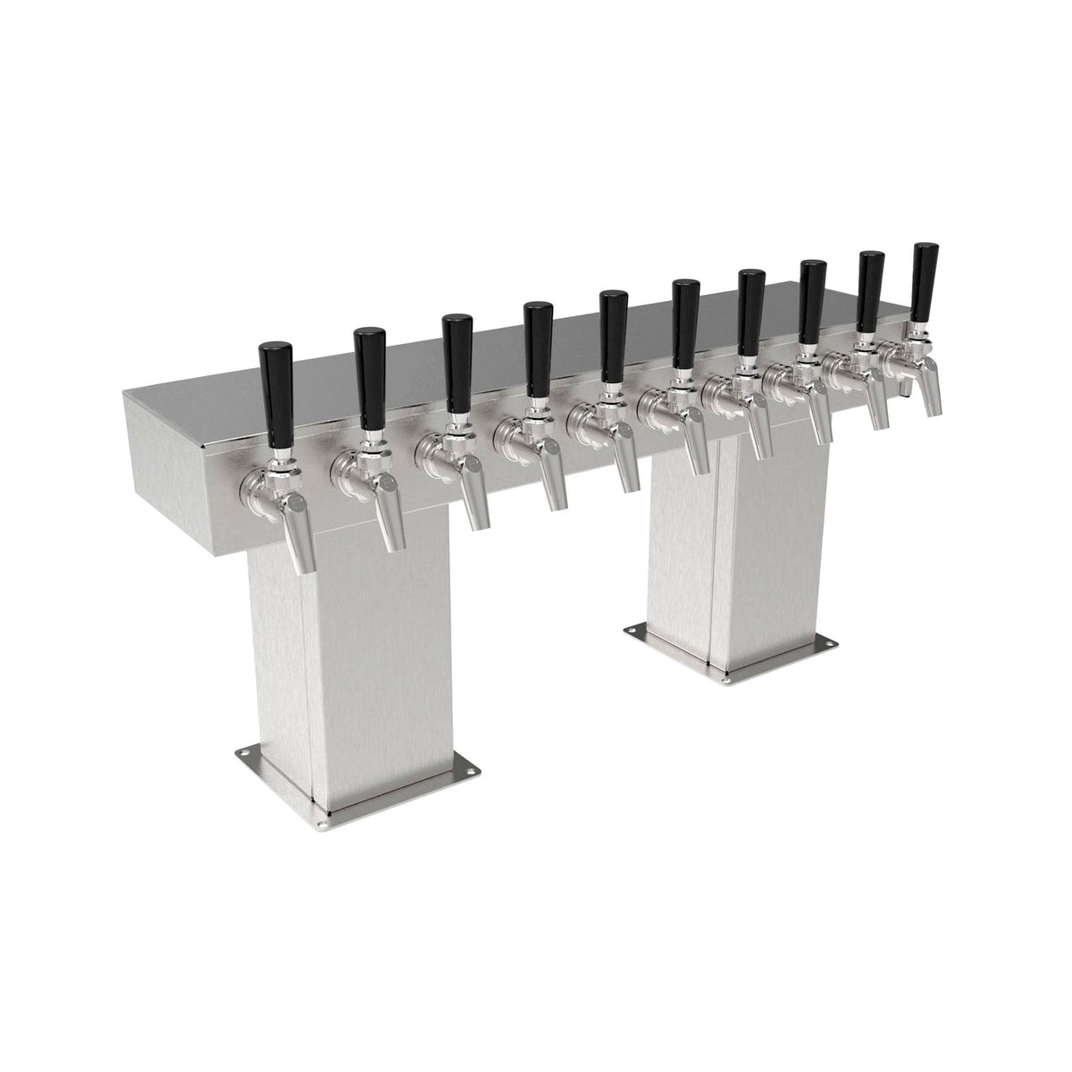 Perlick Bridge Tower, 10 Faucets, Glycol Cooled, Stainless Steel