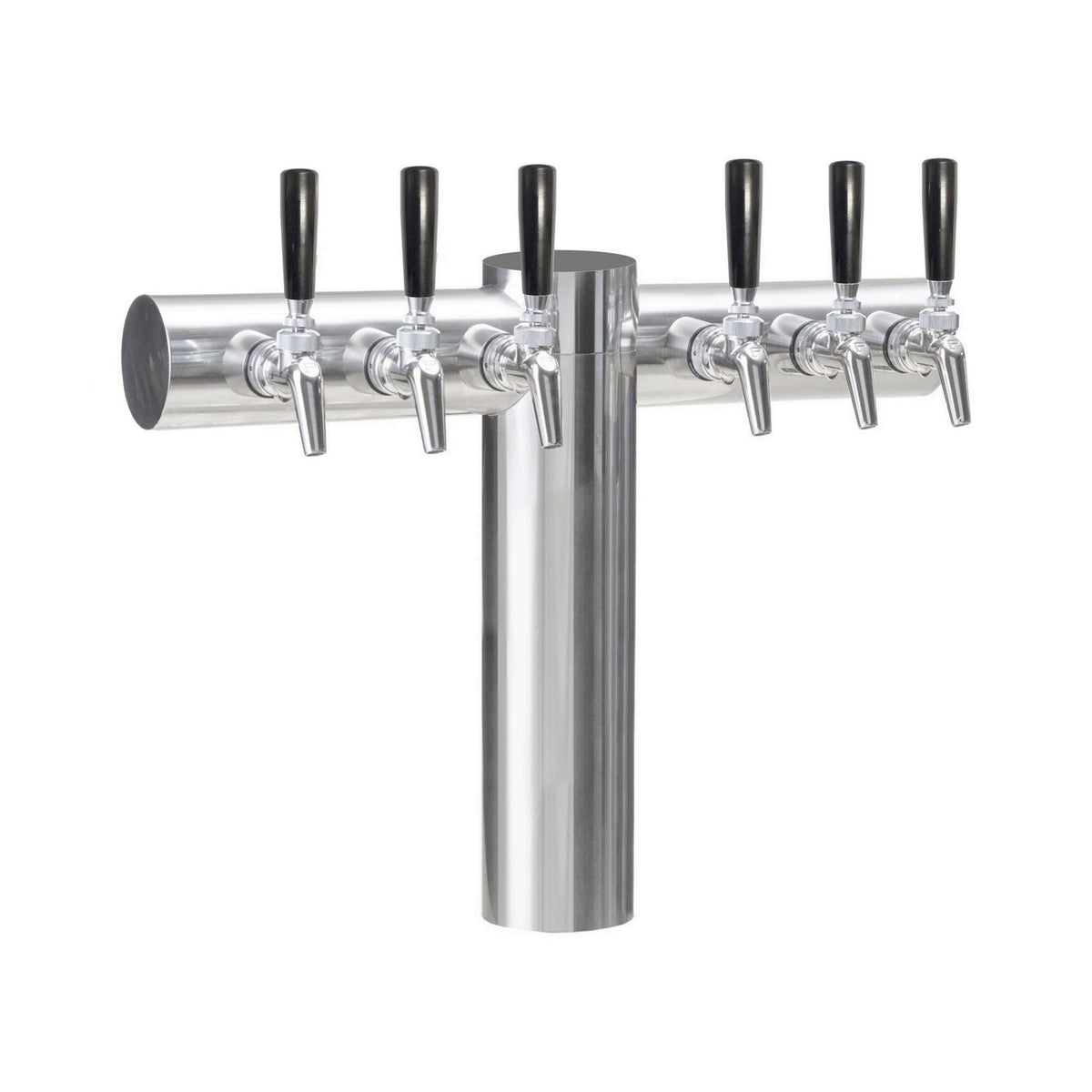 Perlick Avenue T Tower, 6 Faucets, Glycol Cooled, Stainless Steel