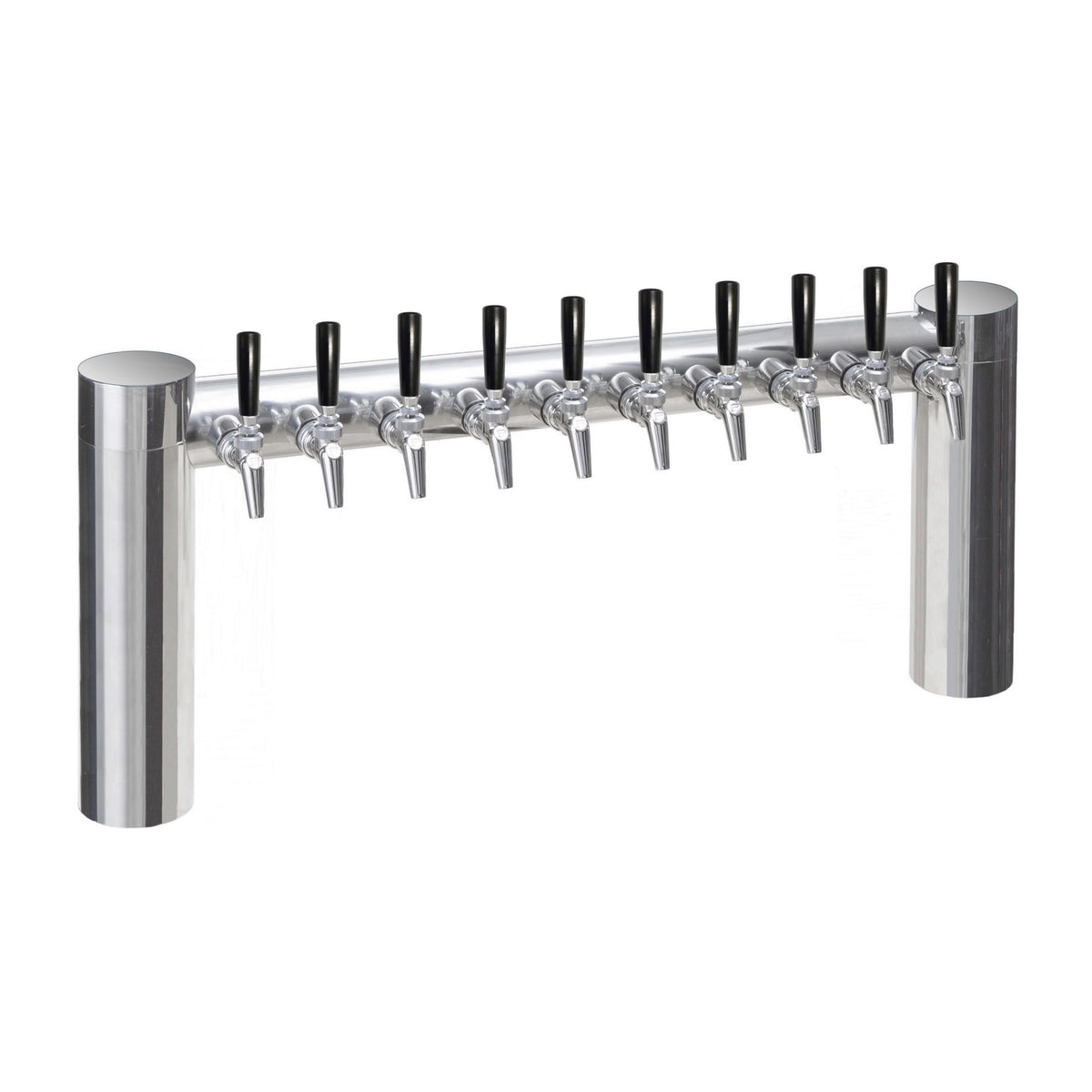 Perlick Avenue Pass Thru Tower, 10 Faucets, Glycol Cooled, Stainless Steel