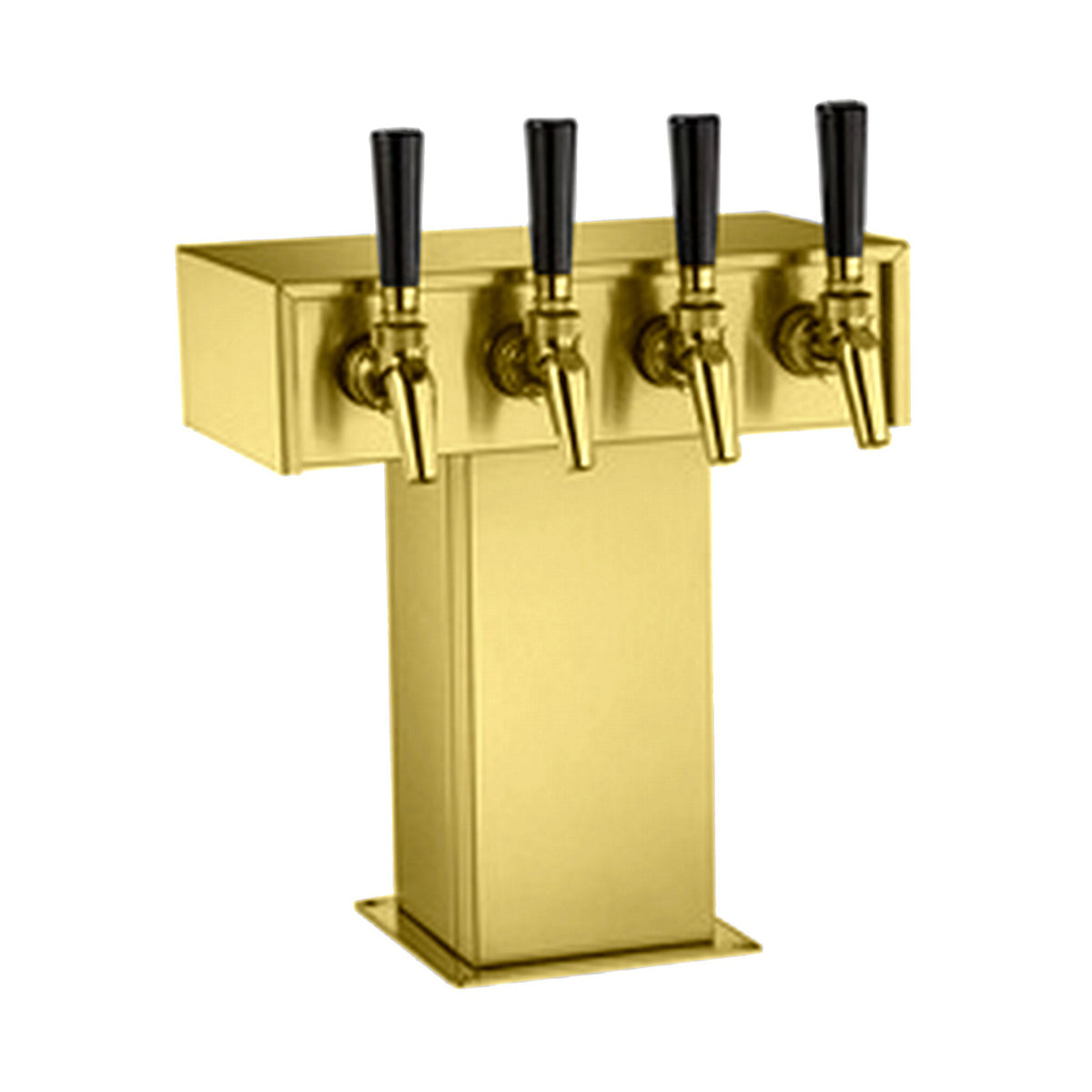 T Tower, 4-Faucet Glycol PVD Gold