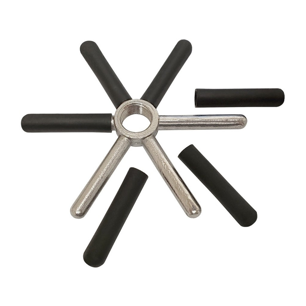 Replacement 6-Leg Rinser Disk 304 Stainless Steel Krome Dispense