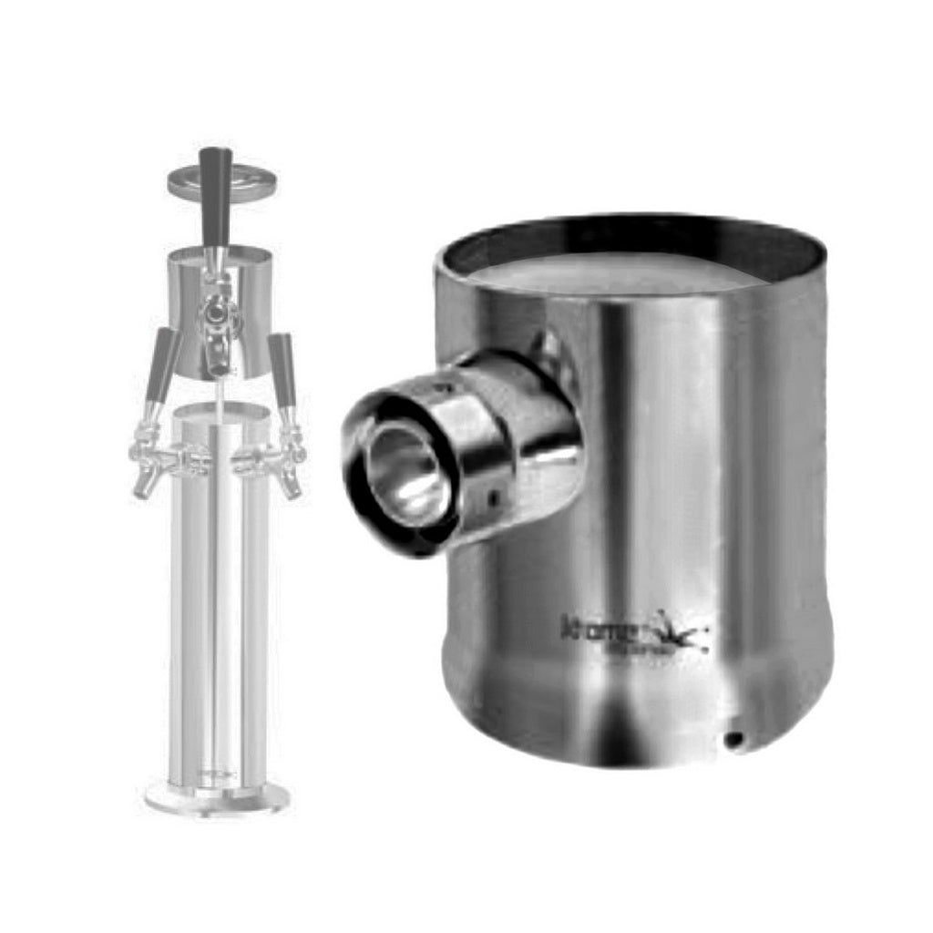Krome Dispense Expansion Kit for 3" Columns, 1 Hole, 1 Shank, Chrome
