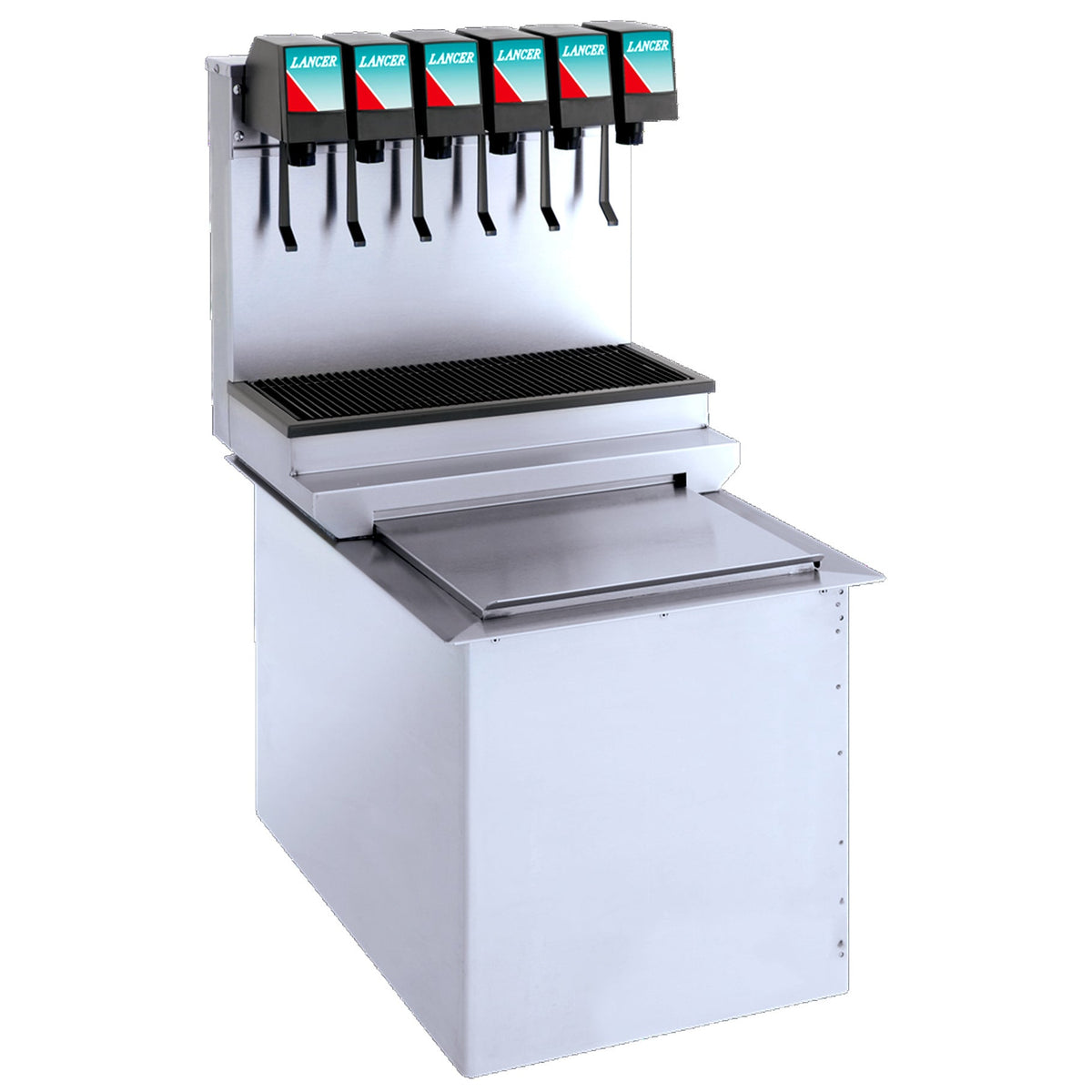 Lancer ICDI 2206e  Drop-In Post-Mix Dispenser, 6 Valves, Coke Graphics