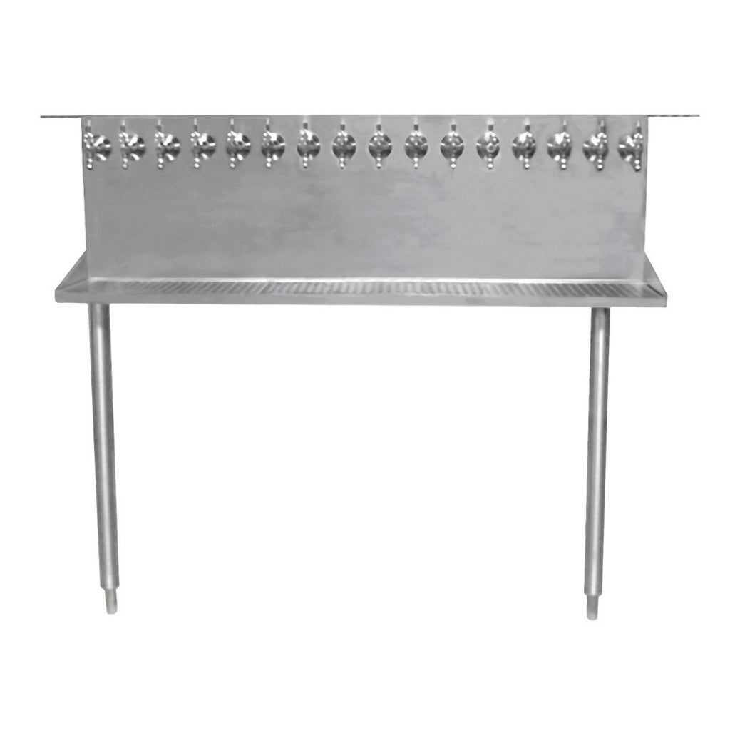 Quality Equipment Under Bar Dispenser with Legs, 16 Faucets, Air Cooled, Stainless Steel & Chrome