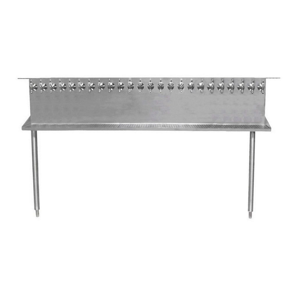Quality Equipment Under Bar Dispenser with Legs, 24 Faucets, Air Cooled, Stainless Steel & Chrome