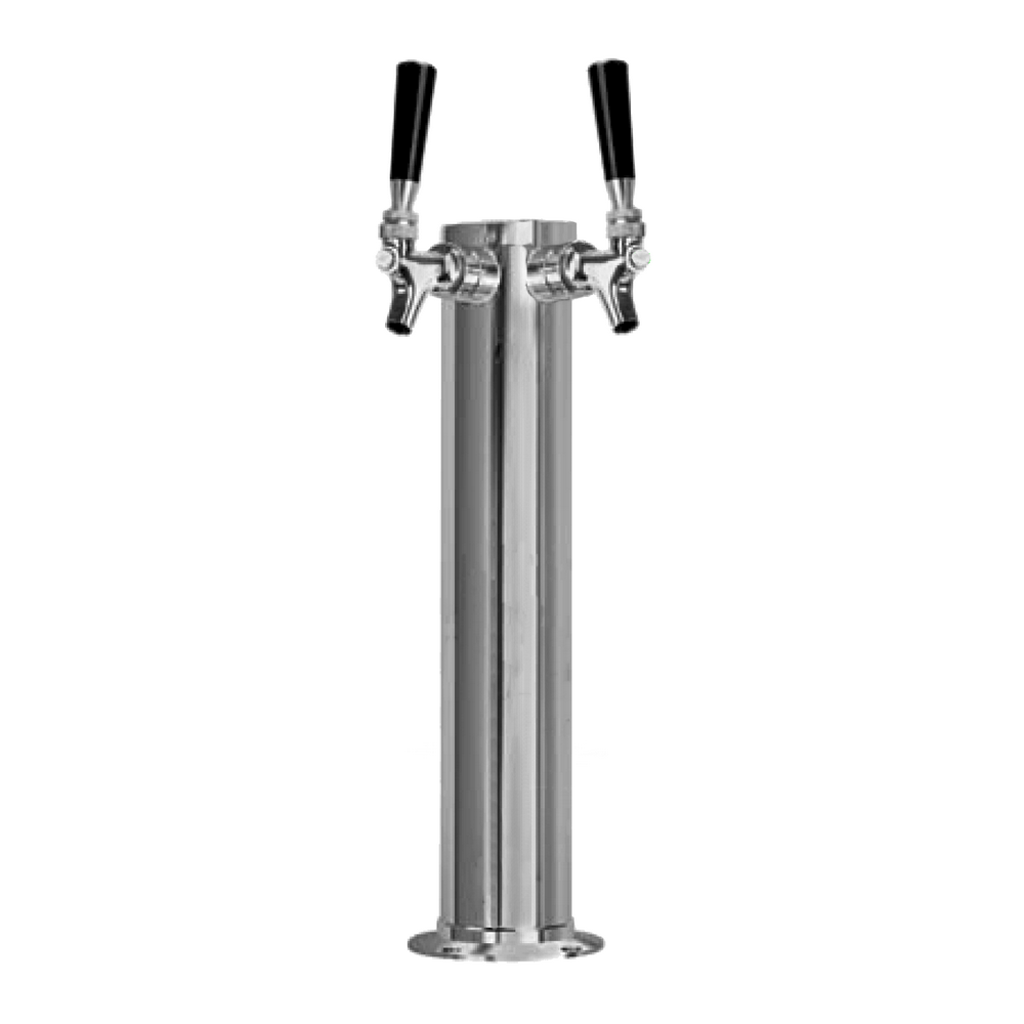 ABECO Growler Column, 16" Tall, 2 Faucets, Air Cooled
