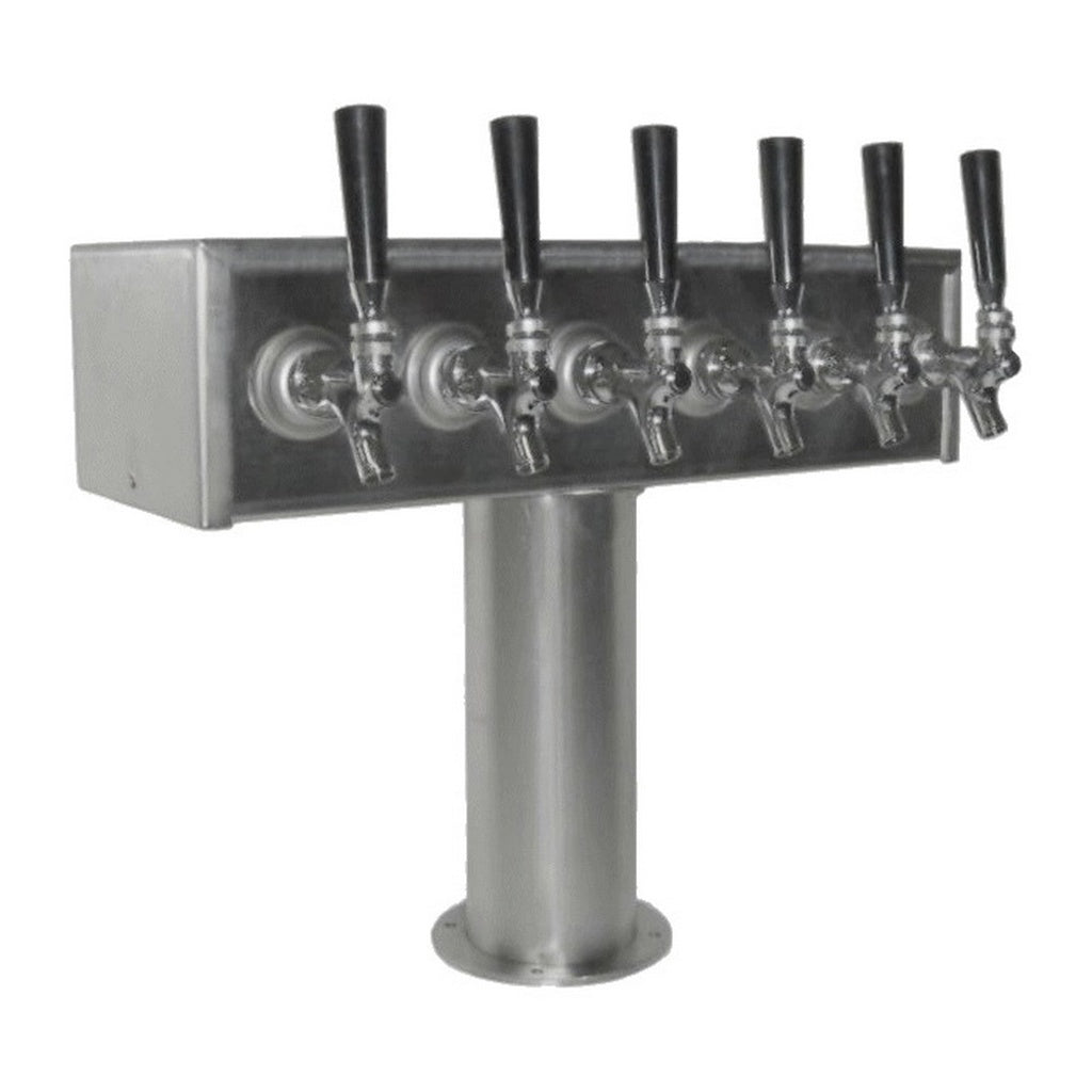 ABECO T Tower, 6 Faucets, 3" Diameter, Glycol Cooled