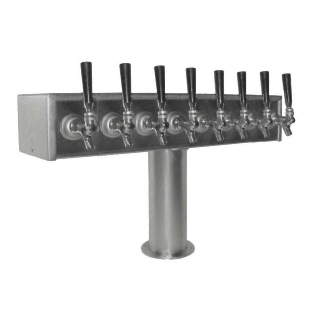 ABECO T Tower, 8 Faucets, 3" Diameter, Glycol Cooled