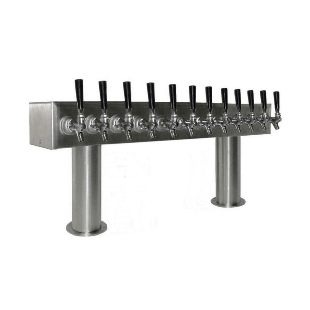 ABECO Pass Thru Tower, 12 Faucets, 3" Diameter, Glycol Cooled