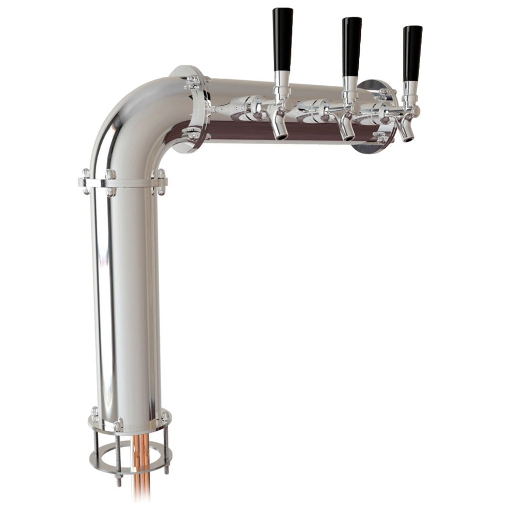 UBC Persey "L" Tower-right, 3-Faucet Glycol (304 Stainless Steel Con)