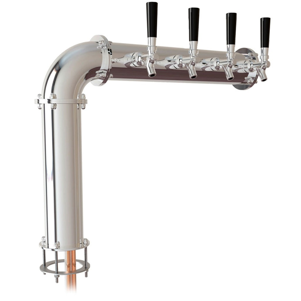UBC Persey "L" Tower-right, 4-Faucet Glycol (304 Stainless Steel Con)