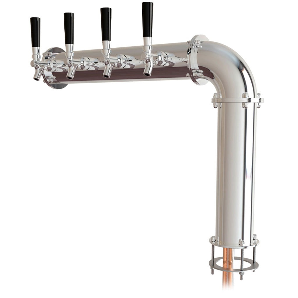 UBC Persey "L" Tower-left, 4-Faucet Glycol (304 Stainless Steel Con)