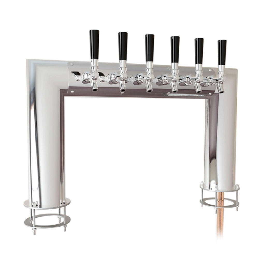UBC Norma Pass Thru Tower, 8 Faucets, Glycol Cooled, Stainless Steel Contacts