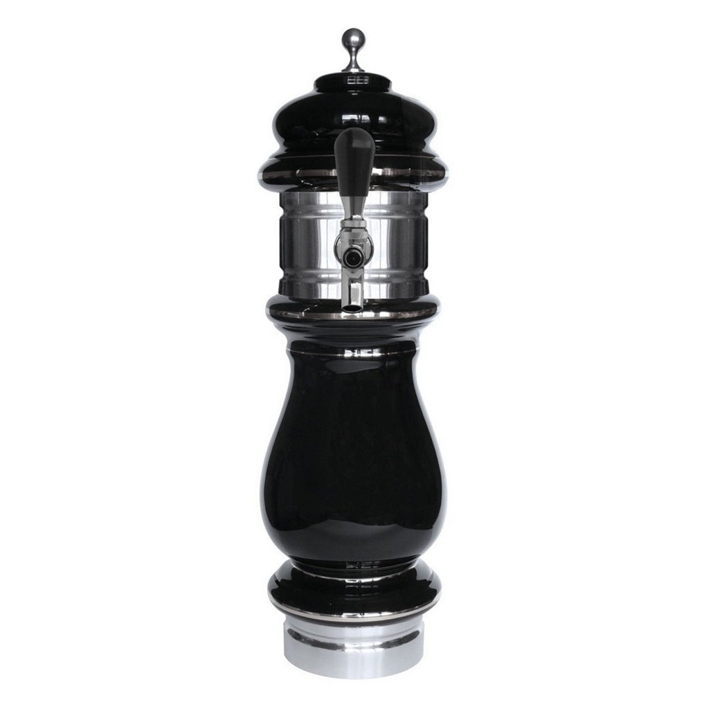 UBC Ceramic Tower, 1-Faucet Air (Black/Chrome)