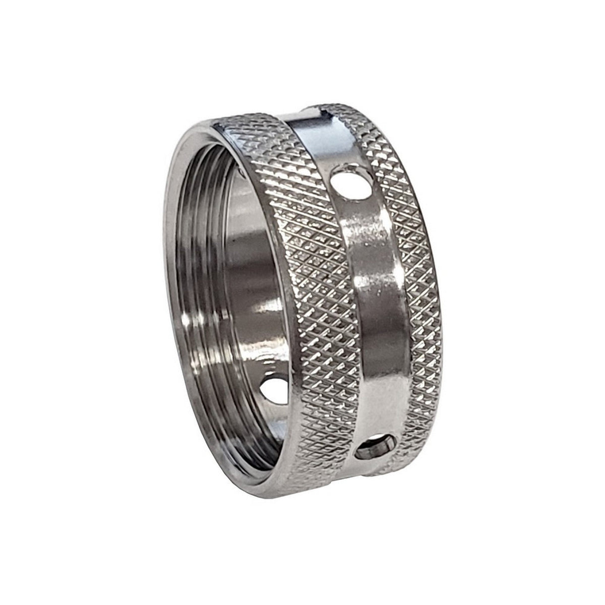 Faucet Coupling Ring, Knurled, Stainless Steel