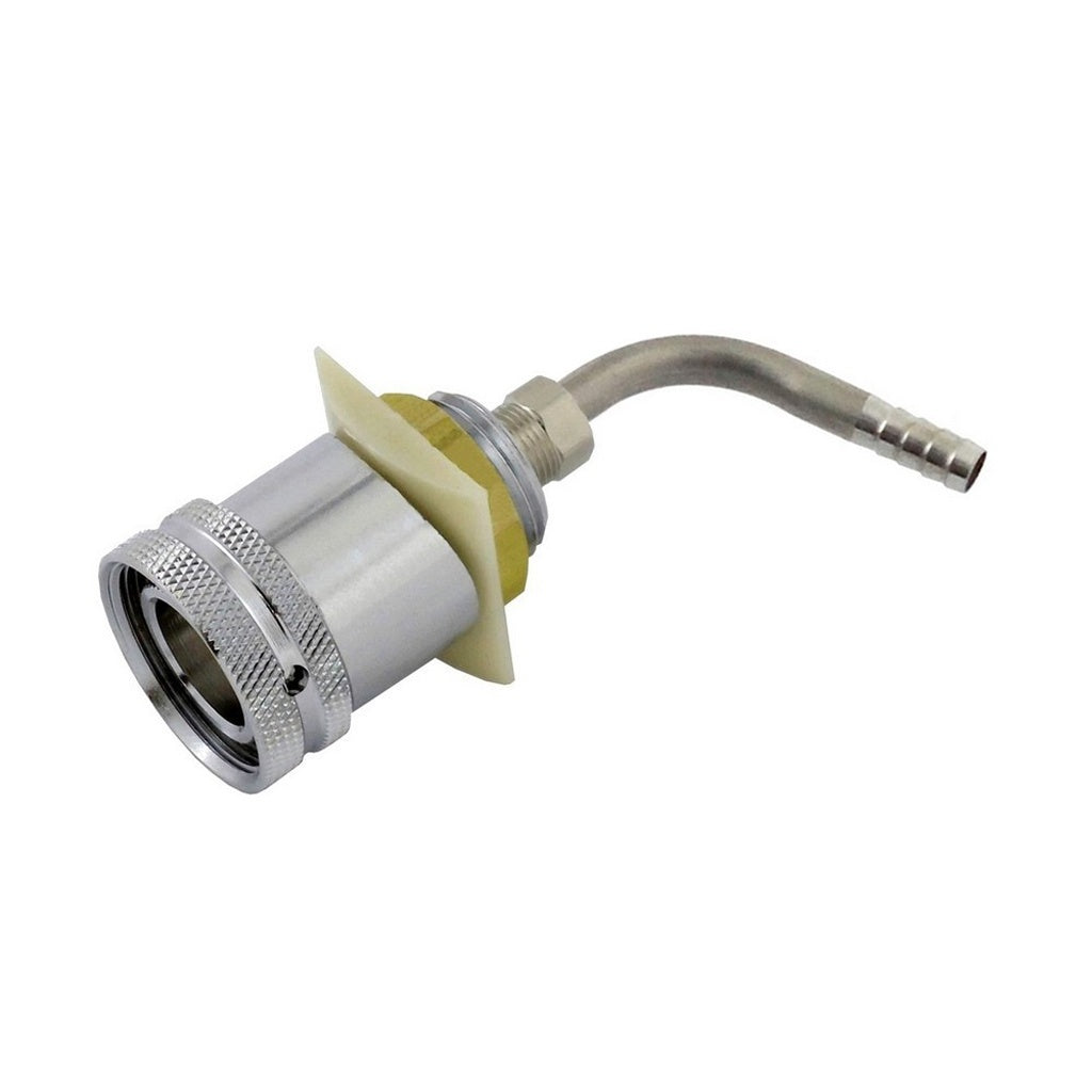 Complete Column Shank, 3/16" Bore 3/16" Barb-90° 304 Stainless Steel