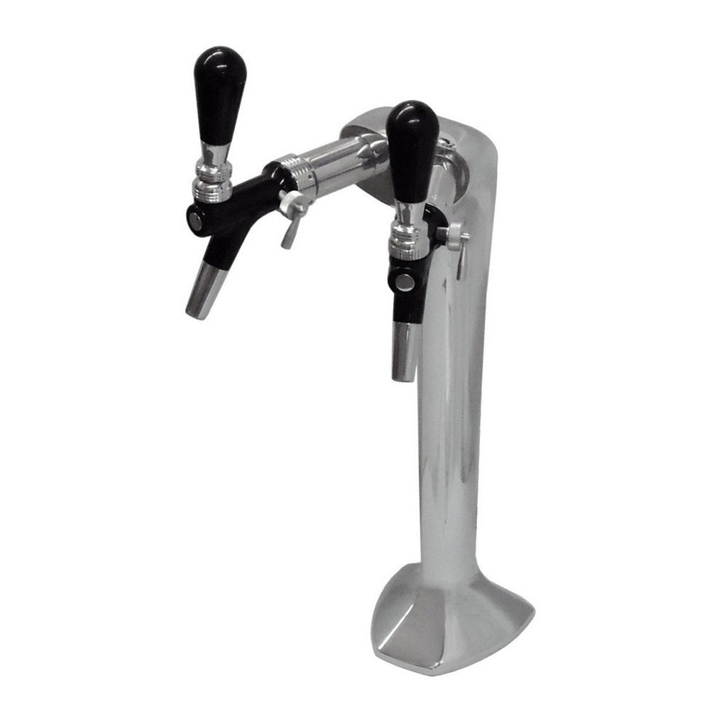 CMBecker Ibis Soda Fountain Tower, 2 Faucets, Chrome