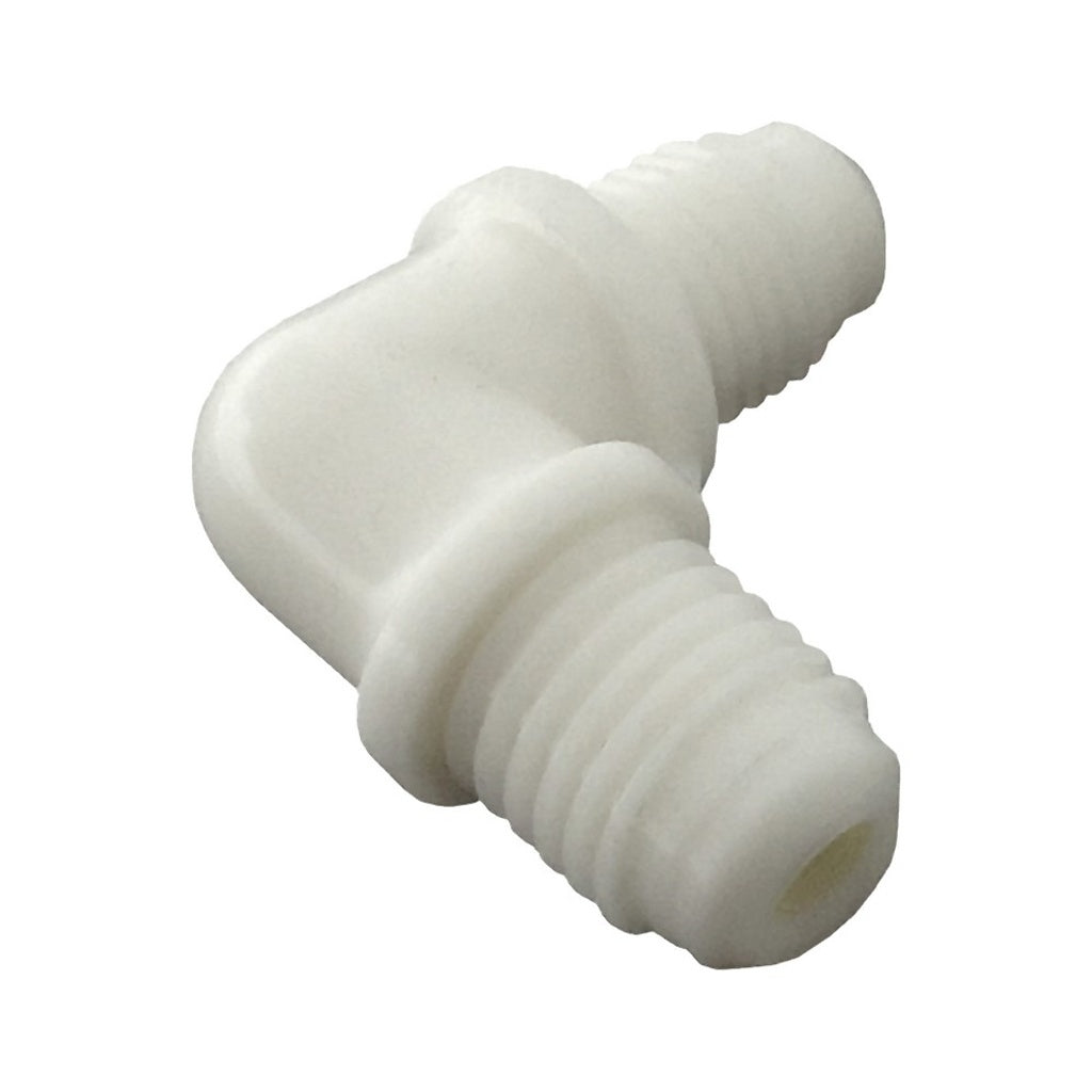 90° Elbow, 1/4" Male Flare x 1/2"-16MFL Poly